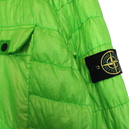 Stone Island SS 2016 Green Garment Dyed Down Overshirt Jacket