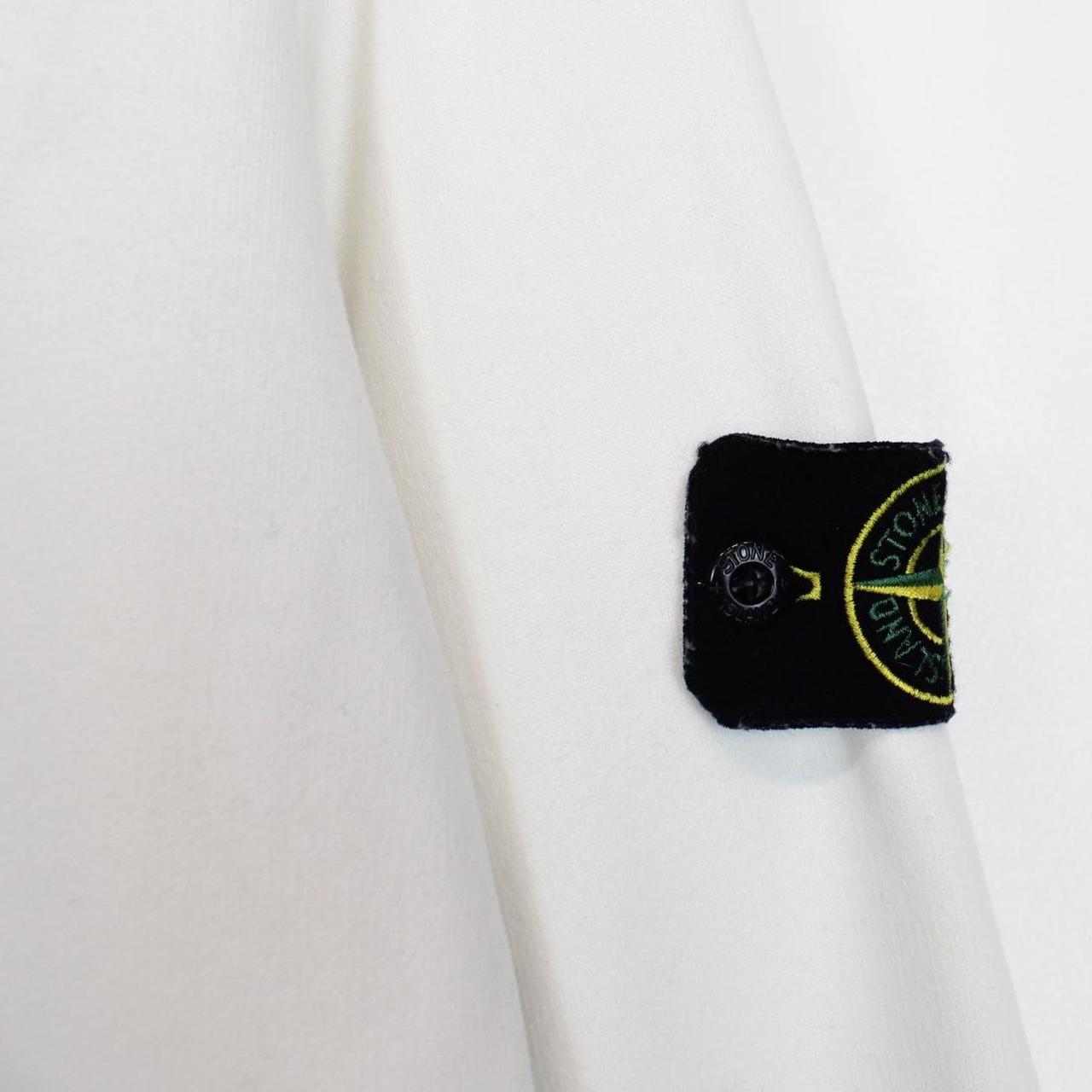 Stone Island AW 2022 White Cotton Hoodie Jumper