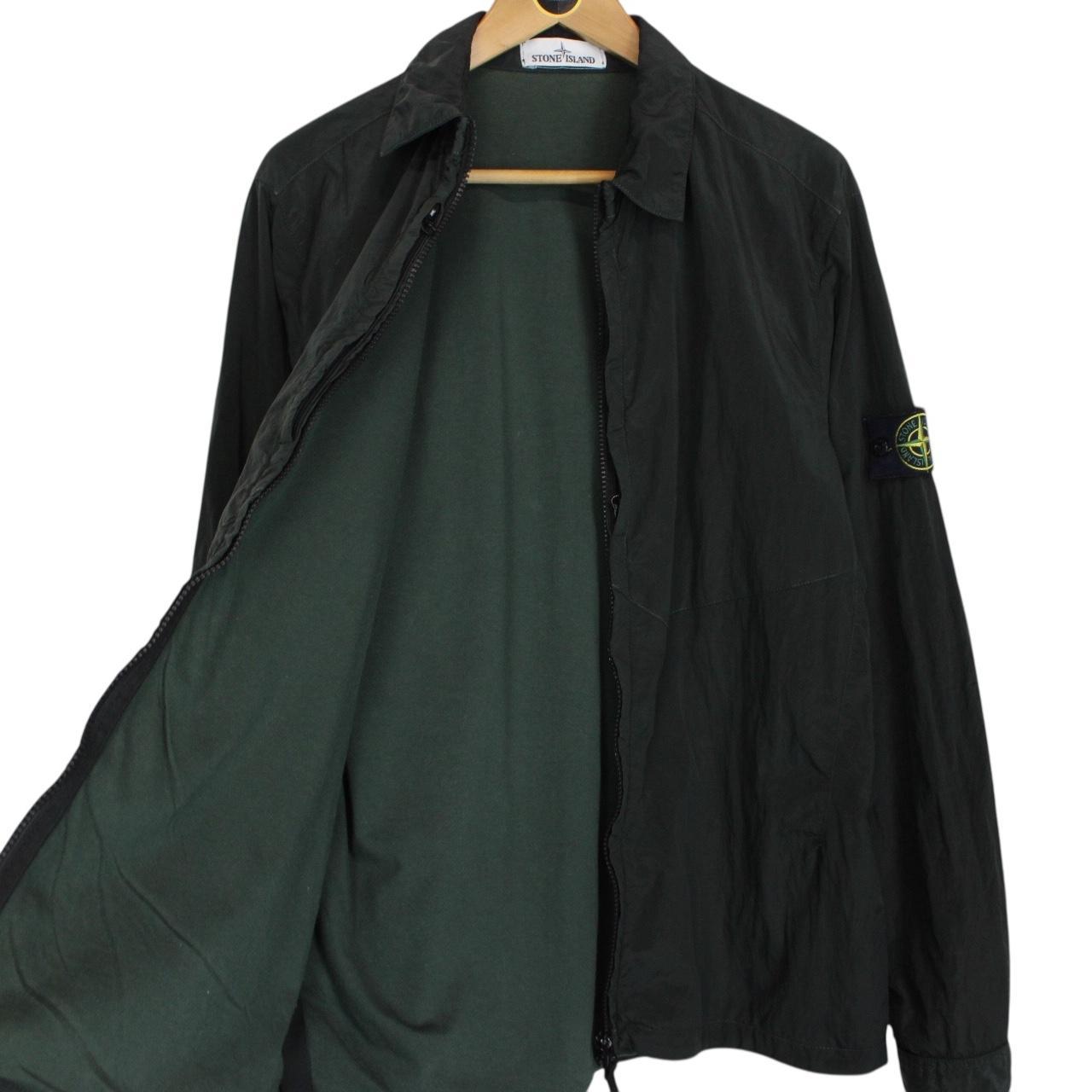 Stone Island AW 2016 Dark Green Full Zip Nylon Metal Overshirt Jacket