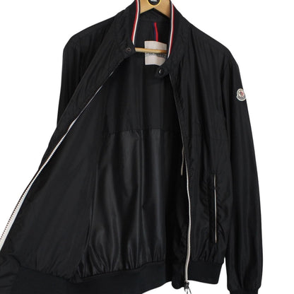 Moncler Albert Black Nylon Full Zip Bomber Jacket