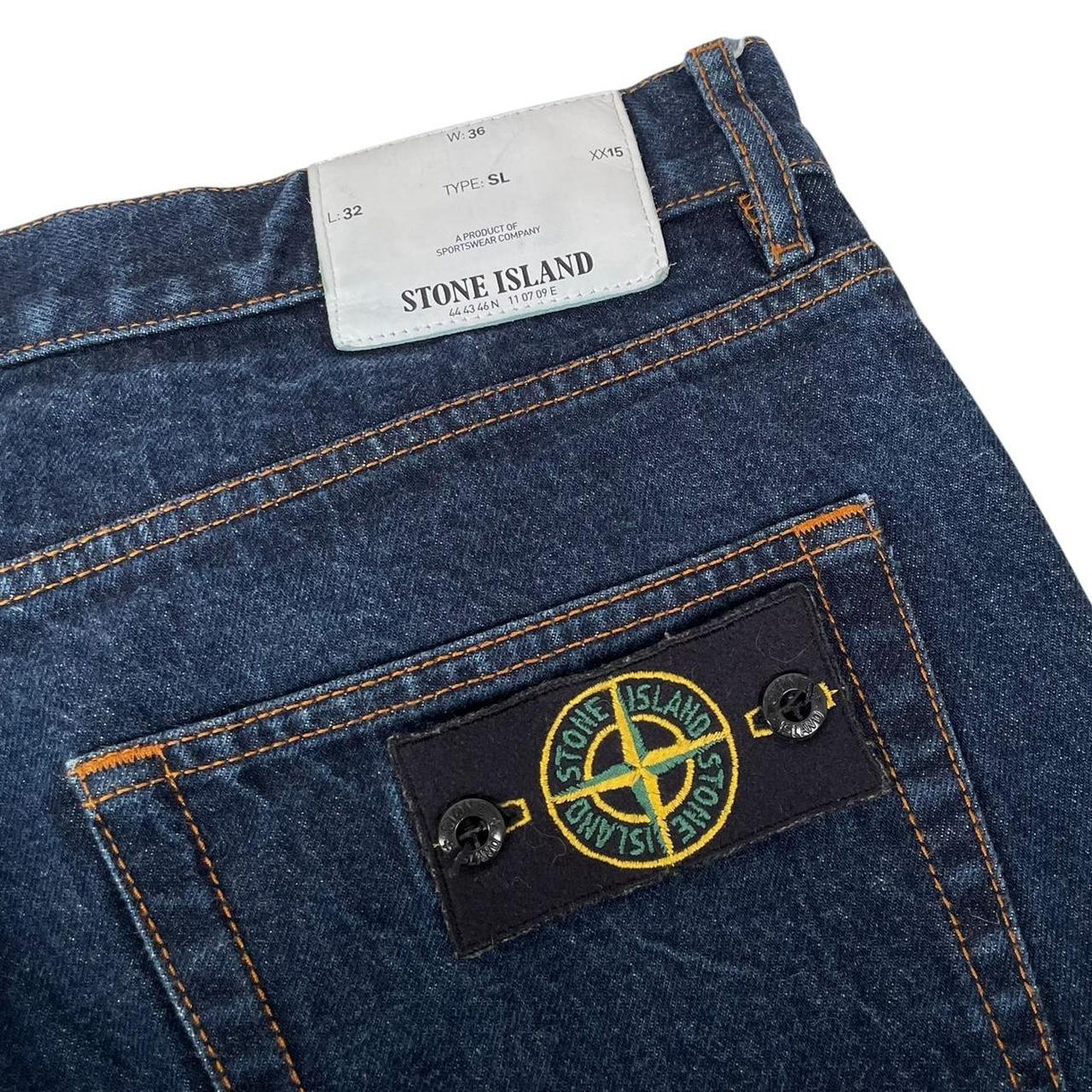 Stone Island AW 2018 Blue Slim Fit Denim Jeans