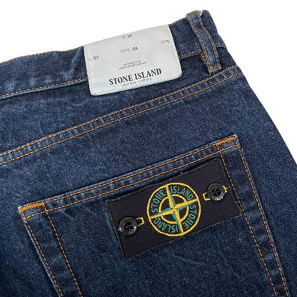 Stone Island AW 2018 Blue Slim Fit Denim Jeans