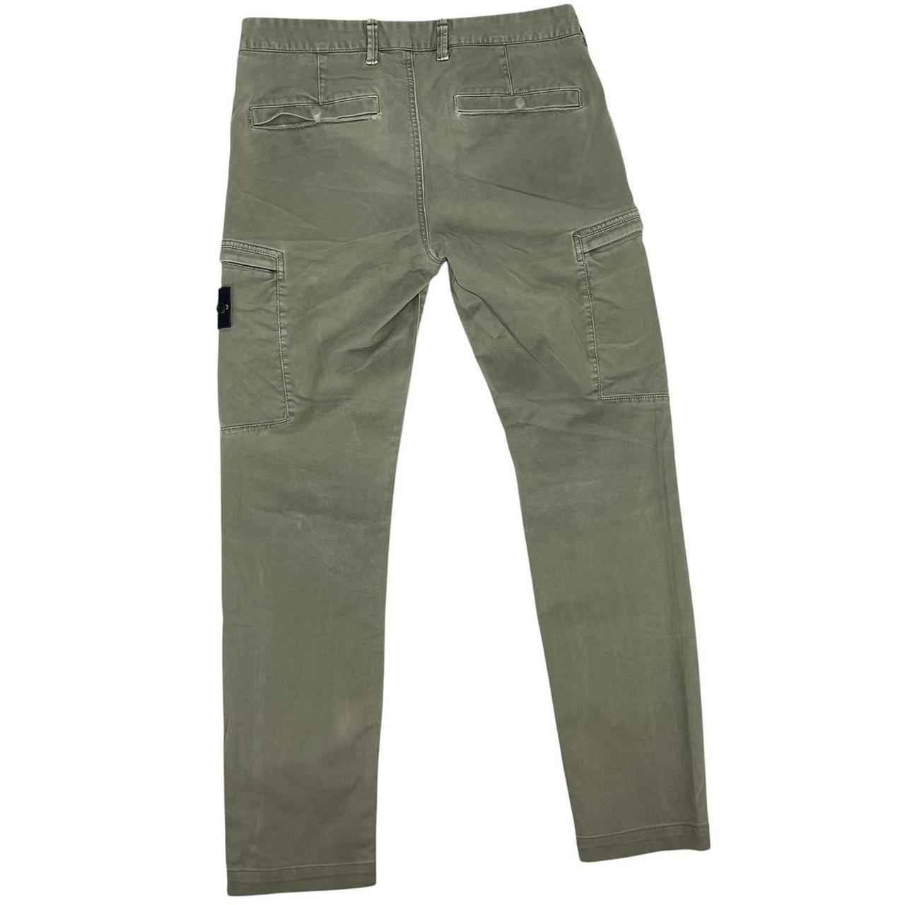 Stone Island AW 2019 Green Skinny Fit Cargo Trousers