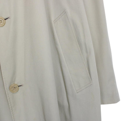 Vintage 80s Aquascutum Aqua 5 Beige Cotton Blend Trench Coat