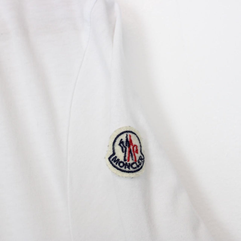 Moncler White Pixel Classic Logo Short Sleeve T-Shirt