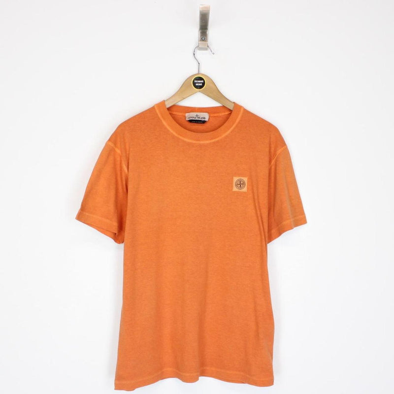 Stone Island Orange Short Sleeve Compass T-Shirt