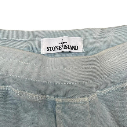 Stone Island SS 2017 Light Blue Cotton Jogger Shorts