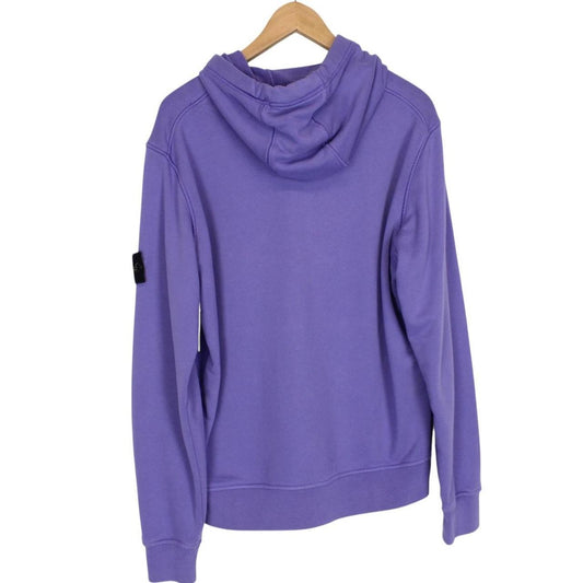 Stone Island SS 2024 Purple Cotton Hoodie Jumper