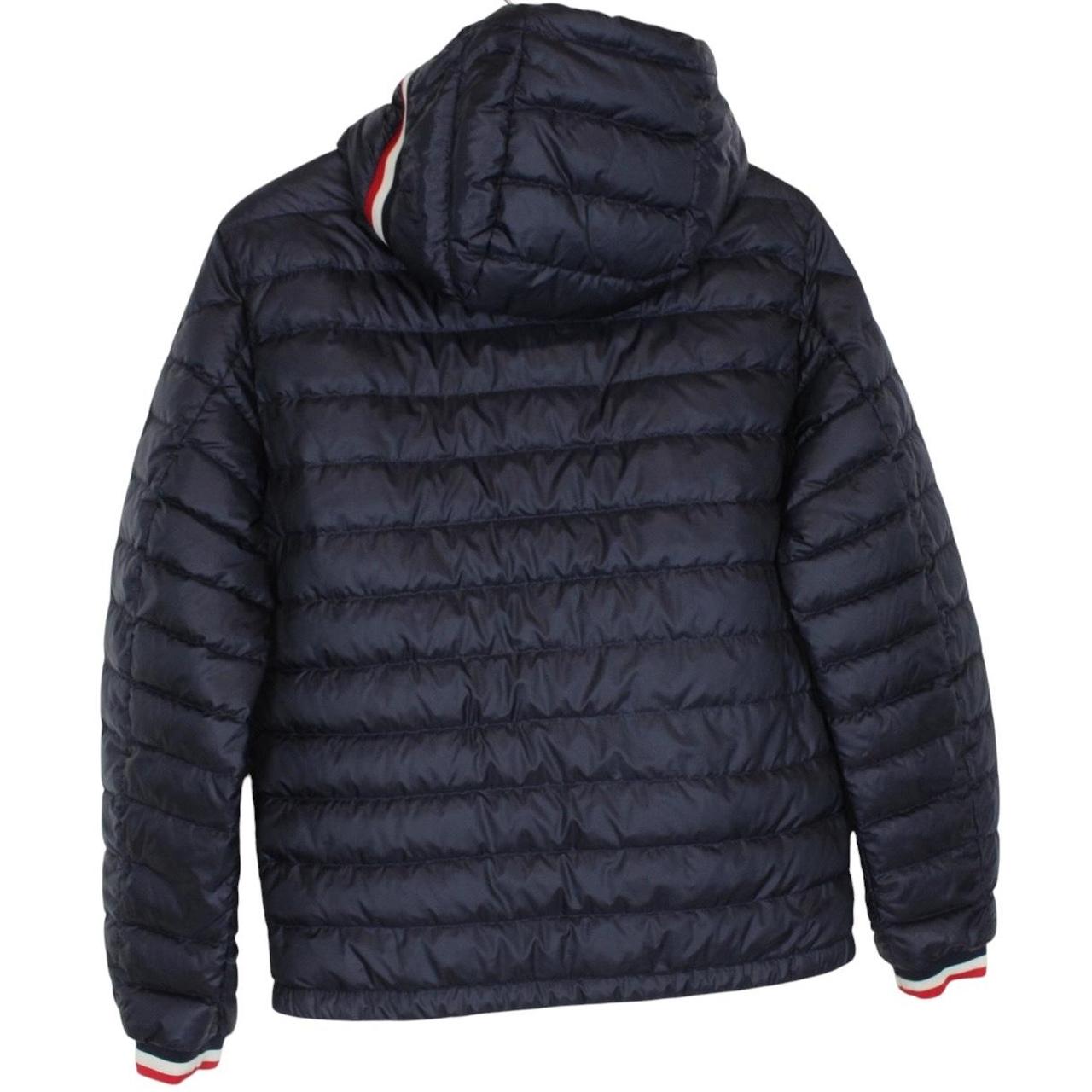 Moncler Giroux Navy Blue Longue Saison Hooded Down Jacket