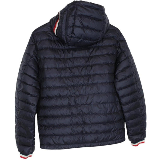Moncler Giroux Navy Blue Longue Saison Hooded Down Jacket