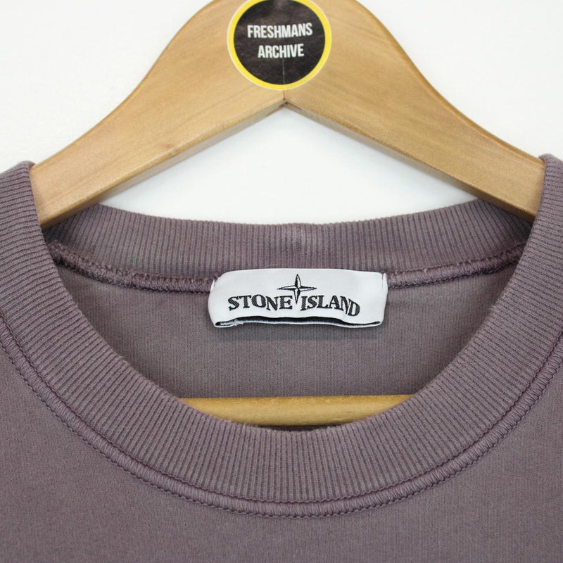Stone Island AW 2020 Mauve Cotton Sweatshirt Jumper