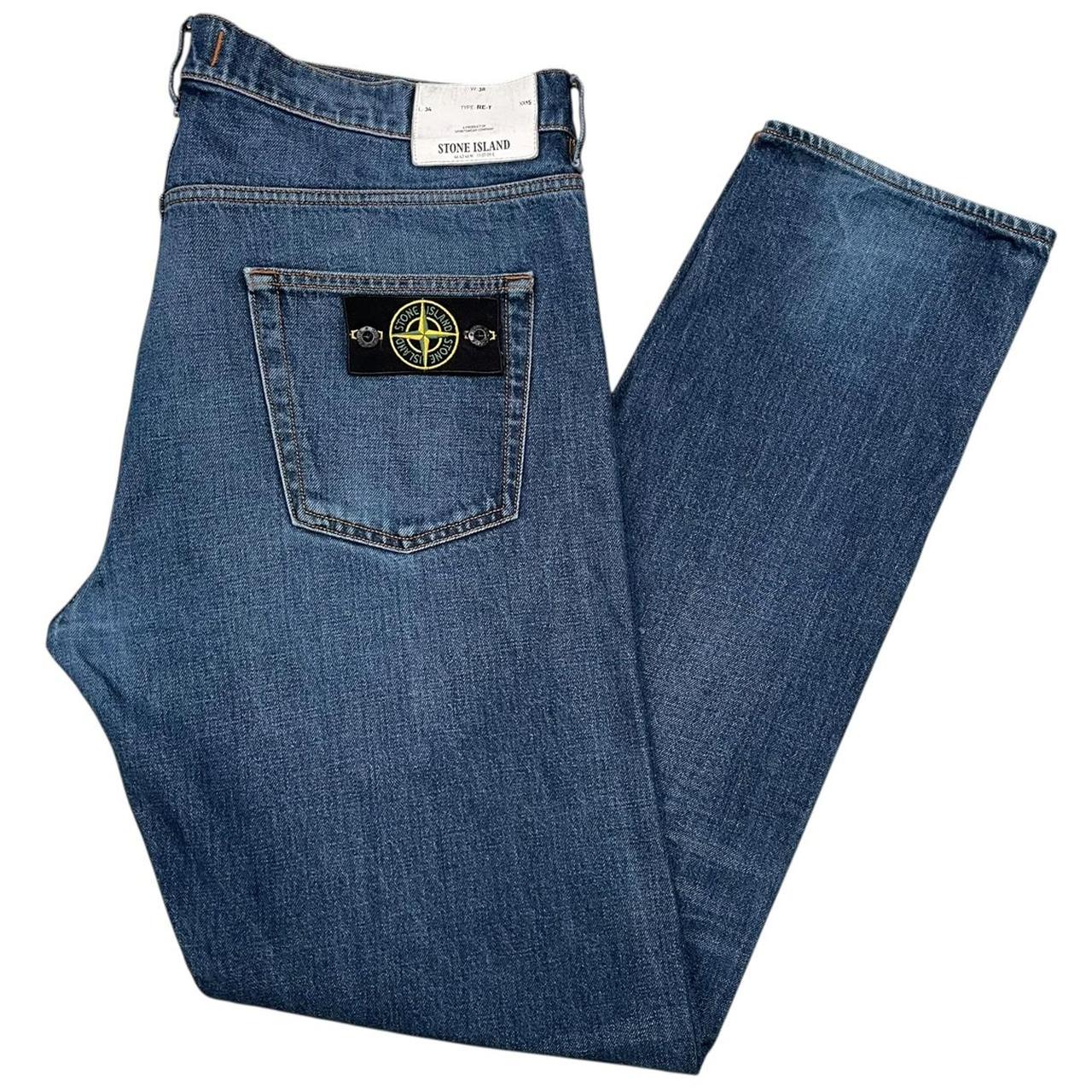 Stone Island AW 2017 Navy Blue RE-T Fit Denim Jeans