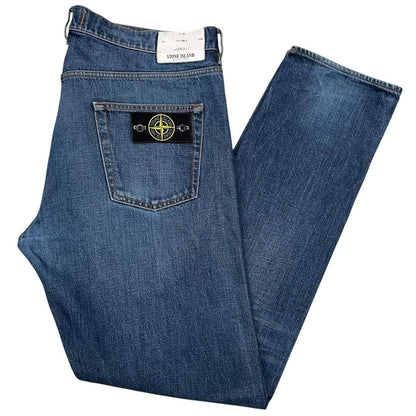 Stone Island AW 2017 Navy Blue RE-T Fit Denim Jeans