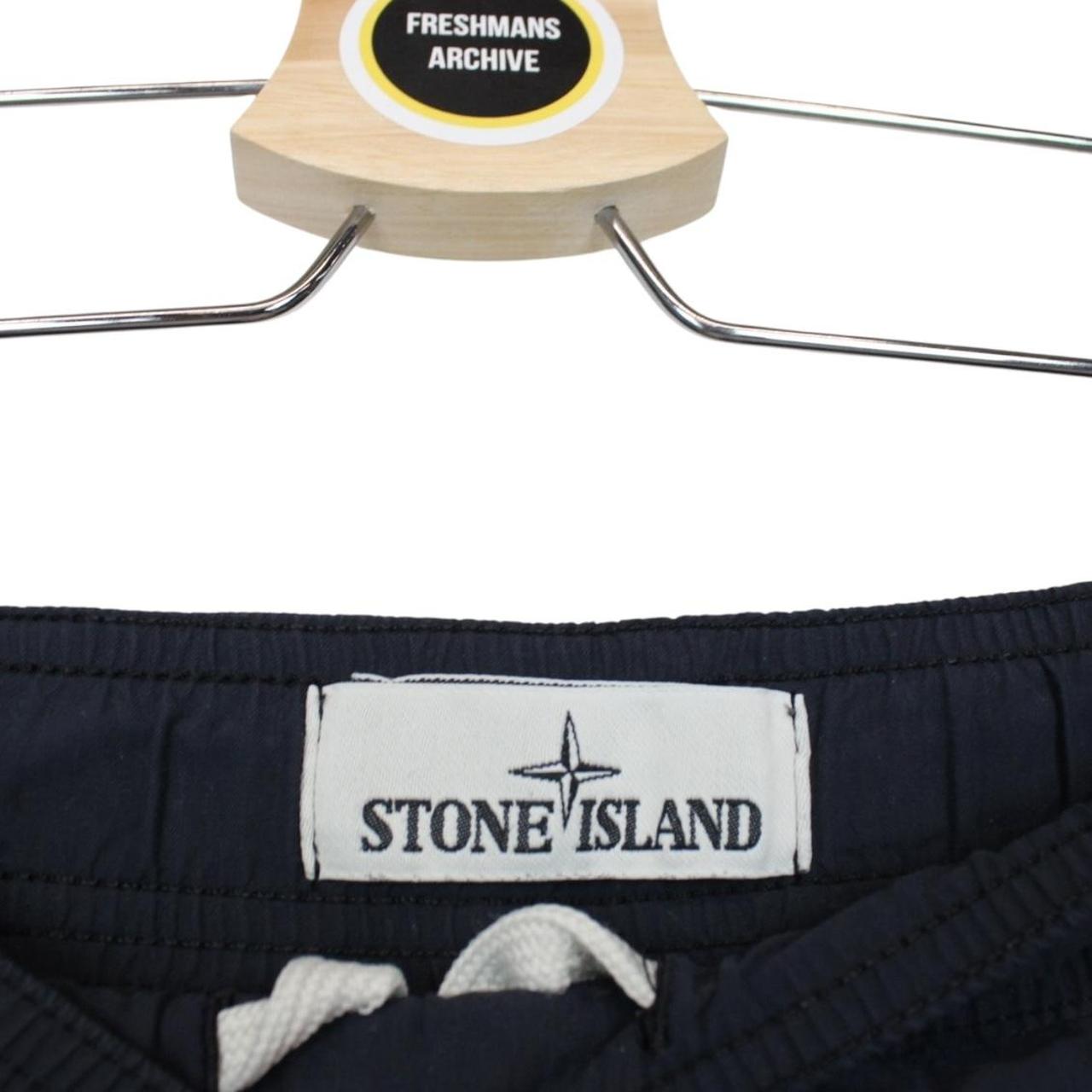Stone Island SS 2018 Navy Blue Brushed Nylon Swim Shorts