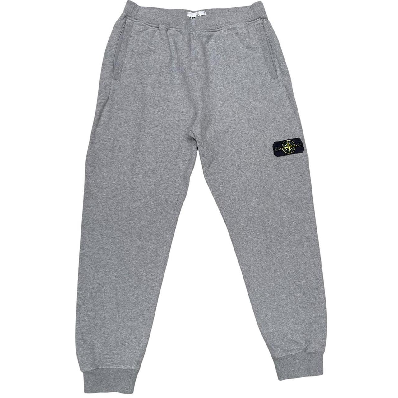Stone Island AW 2024 Grey Cotton Tracksuit Bottoms / Joggers