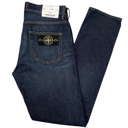Stone Island AW 2018 Navy Blue RE-T Fit Denim Jeans
