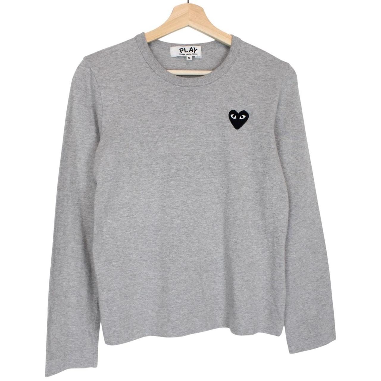 Comme des Garcons Grey and Black Long Sleeve T-Shirt