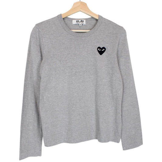 Comme des Garcons Grey and Black Long Sleeve T-Shirt