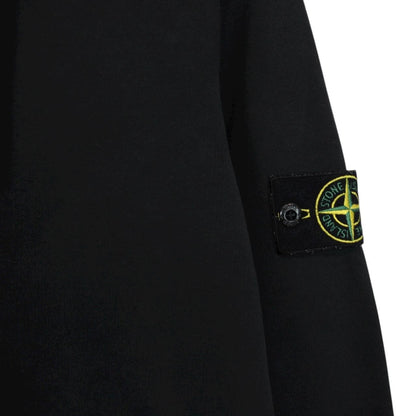 Stone Island AW 2022 Black Cotton Hoodie Jumper