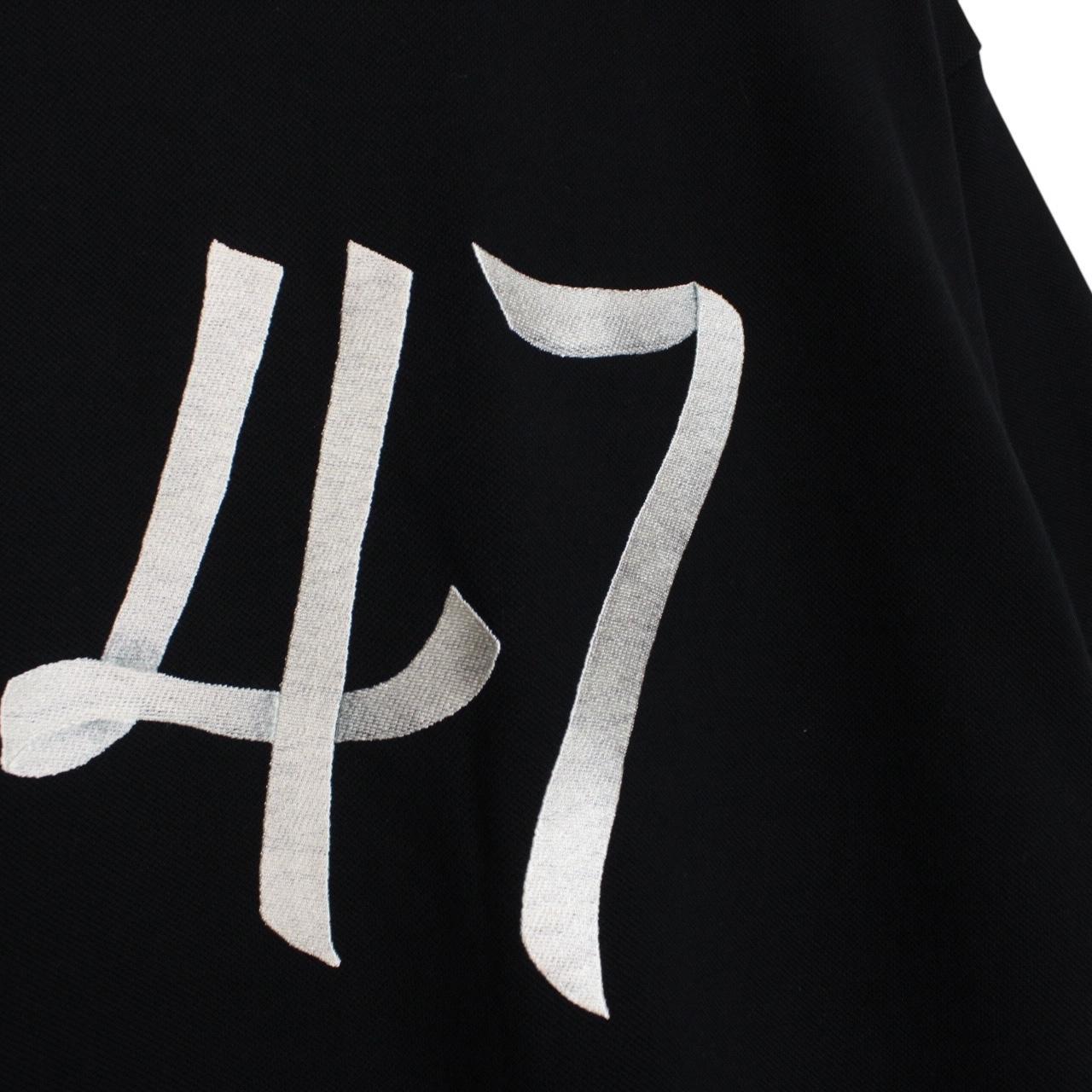 Dior 2022 Black Embroidered Logo Short Sleeve Polo Shirt