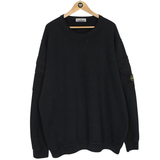 Stone Island AW 2023 Black Cotton Sweatshirt Jumper