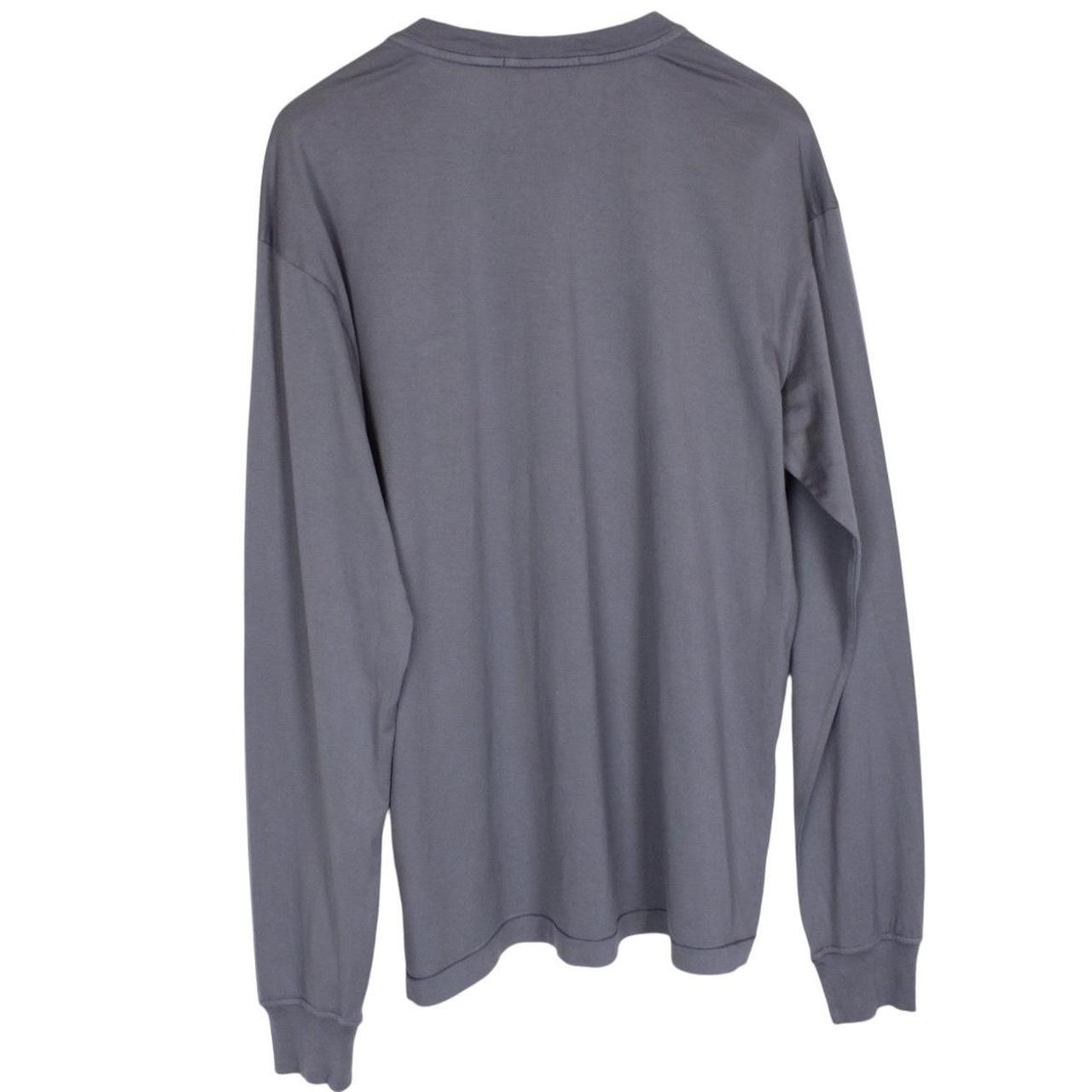 Stone Island SS 2021 Grey Long Sleeve Compass T-Shirt