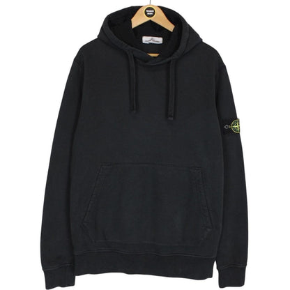 Stone Island SS 2021 Black Cotton Hoodie Jumper