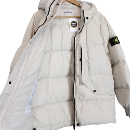 Stone Island AW 2023 Beige Garment Dyed Crinkle Reps R-NY Down Puffer Jacket