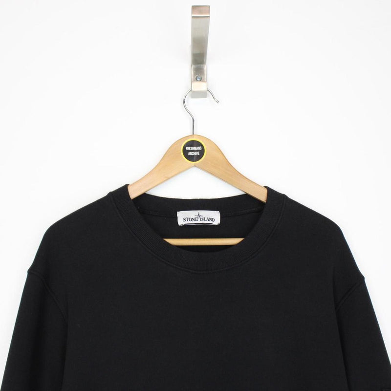 Stone Island AW 2020 Black Cotton Sweatshirt Jumper