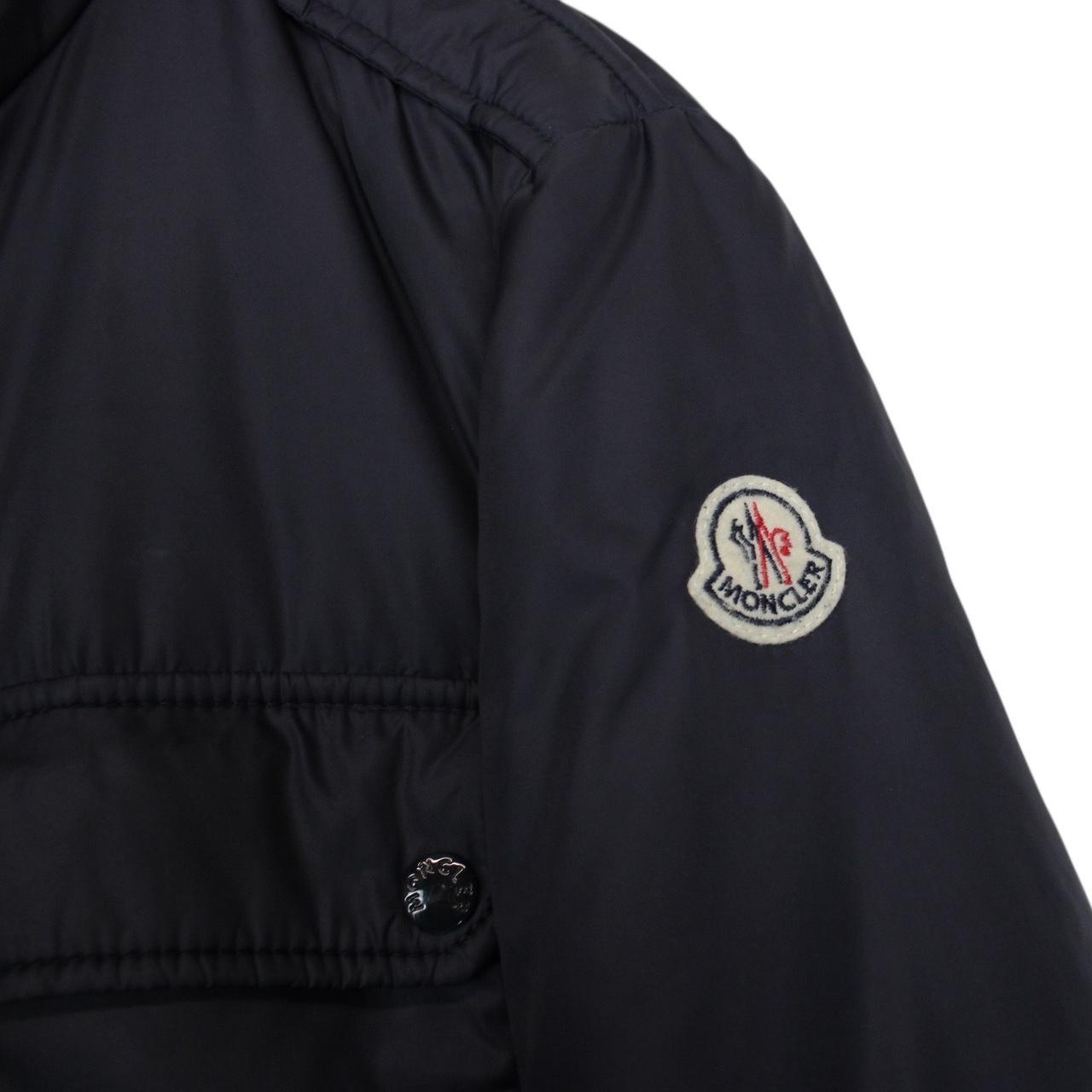 Moncler Amazzone Navy Blue Full Zip Multipocket Down Jacket