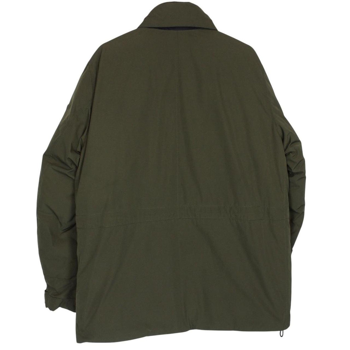 Stone Island green full zip jacket with micro twill fabric and logo badge.