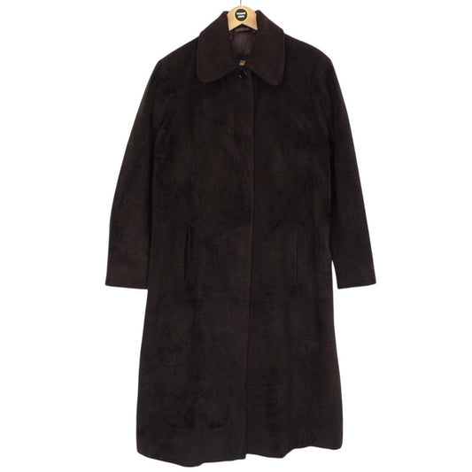 Vintage Burberry London Brown Cotton Blend Coat