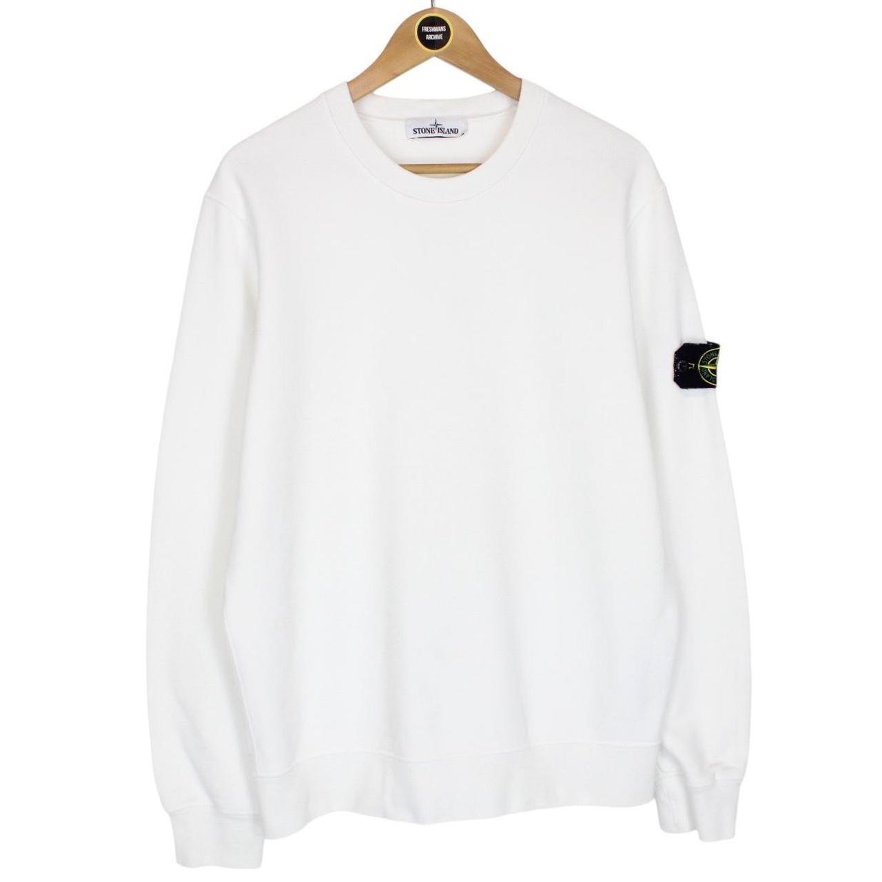 Stone Island AW 2020 White Cotton Sweatshirt Jumper