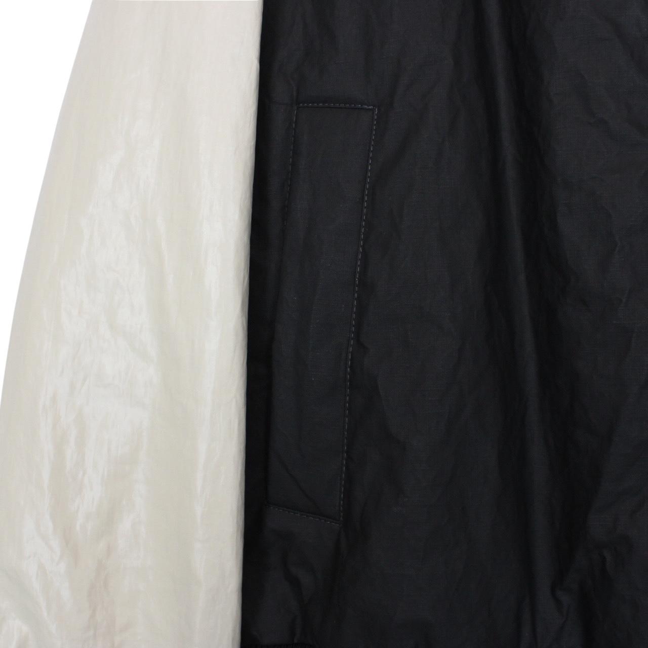 Dries Van Noten Black and Cream Volker Tipped Bomber Jacket