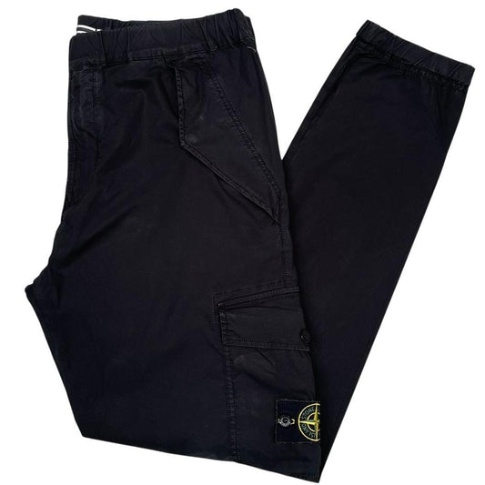 Stone Island SS 2018 Black RE-T Fit Cargo Trousers