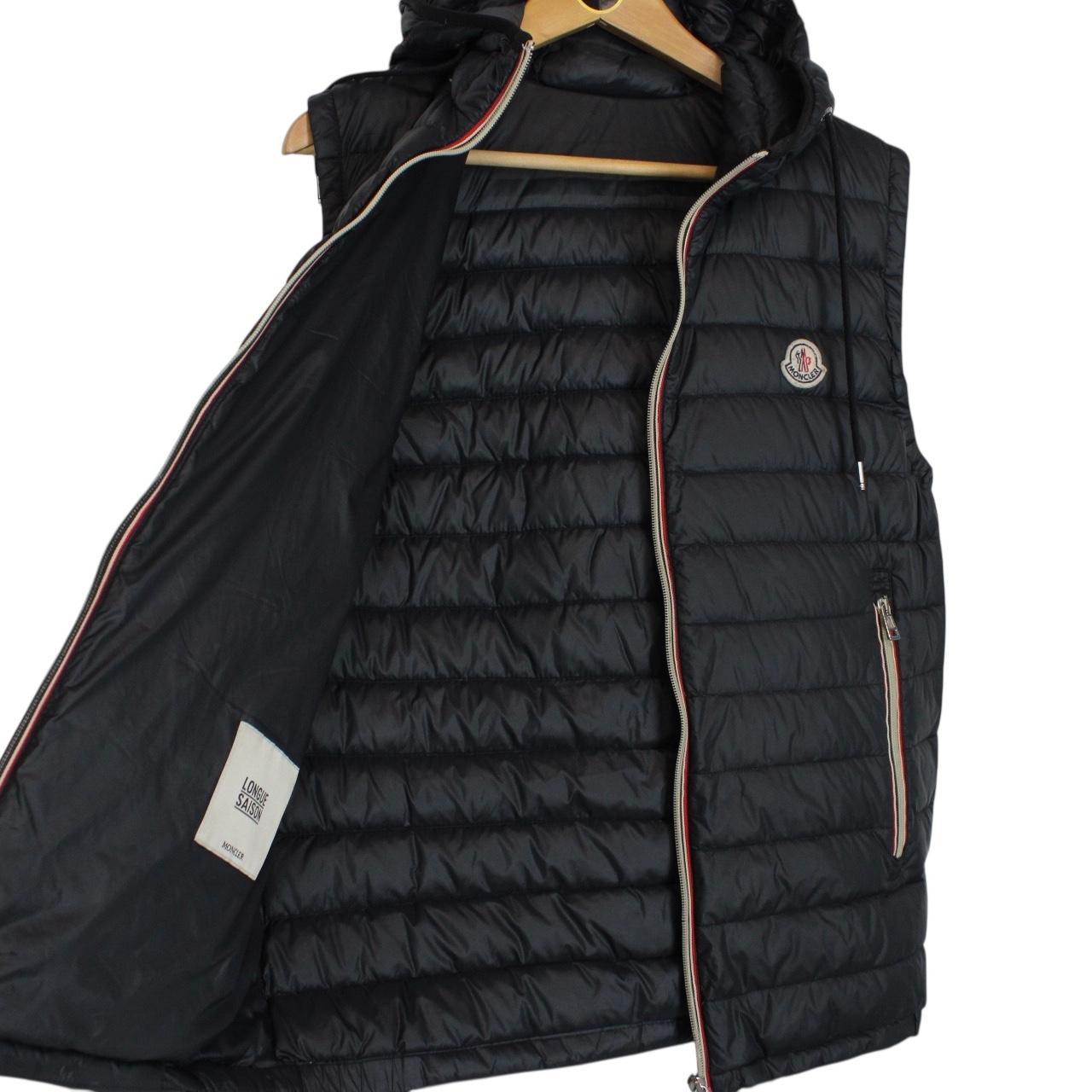 Moncler Black Naples Down Hooded Gilet / Bodywarmer Jacket