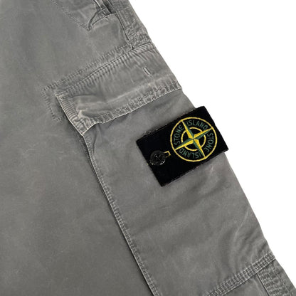 Stone Island Grey Slim Fit Cargo Trousers