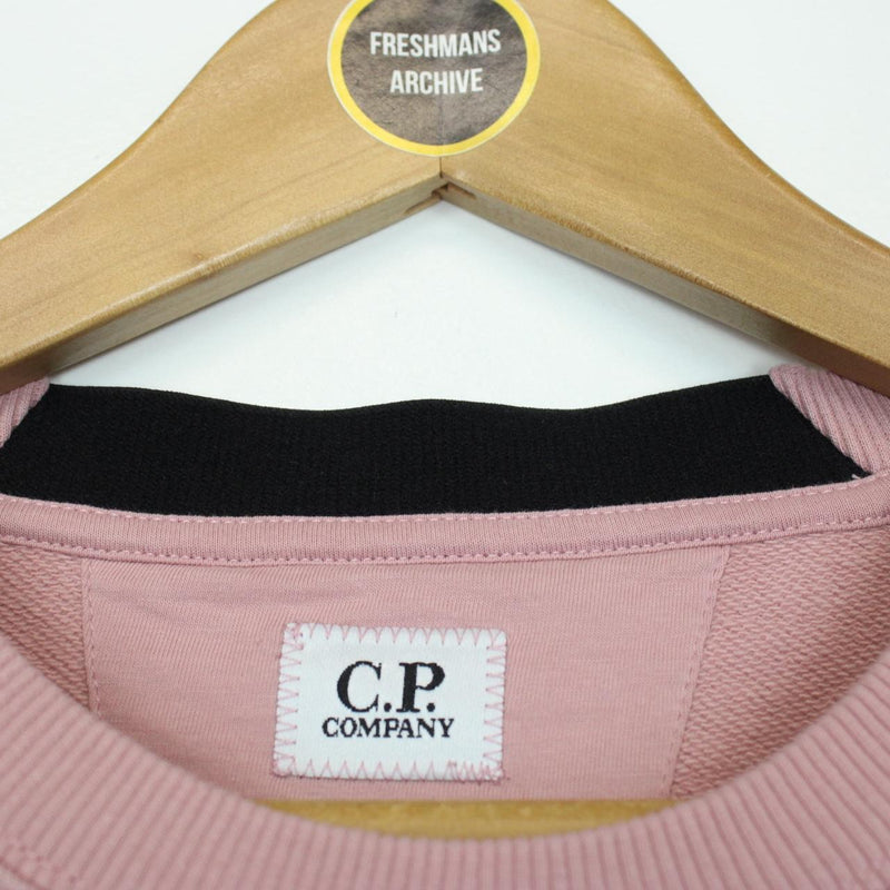 CP Company Rose Pink Cotton Lens Sweatshirt Jumper