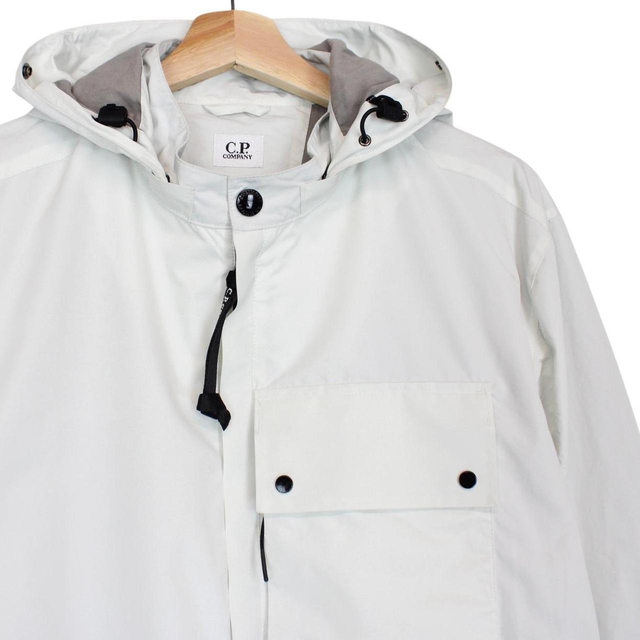CP Company White Micro-M Full Zip Goggle Jacket