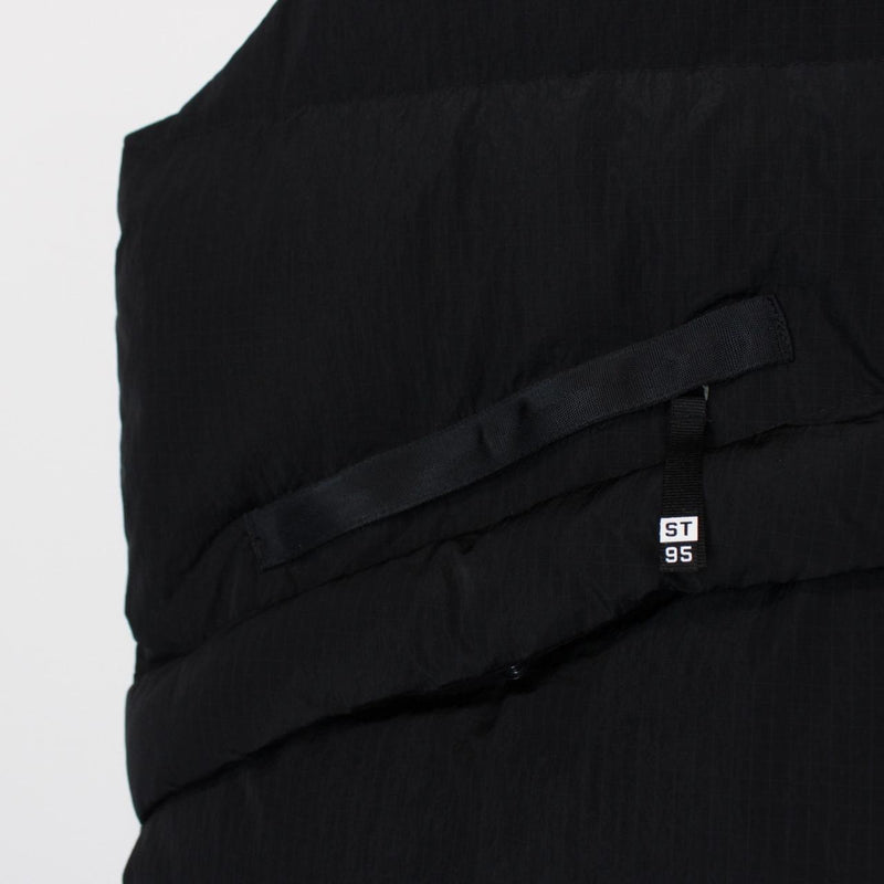 ST95 Black Recycled Nylon Puffer Gilet Vest