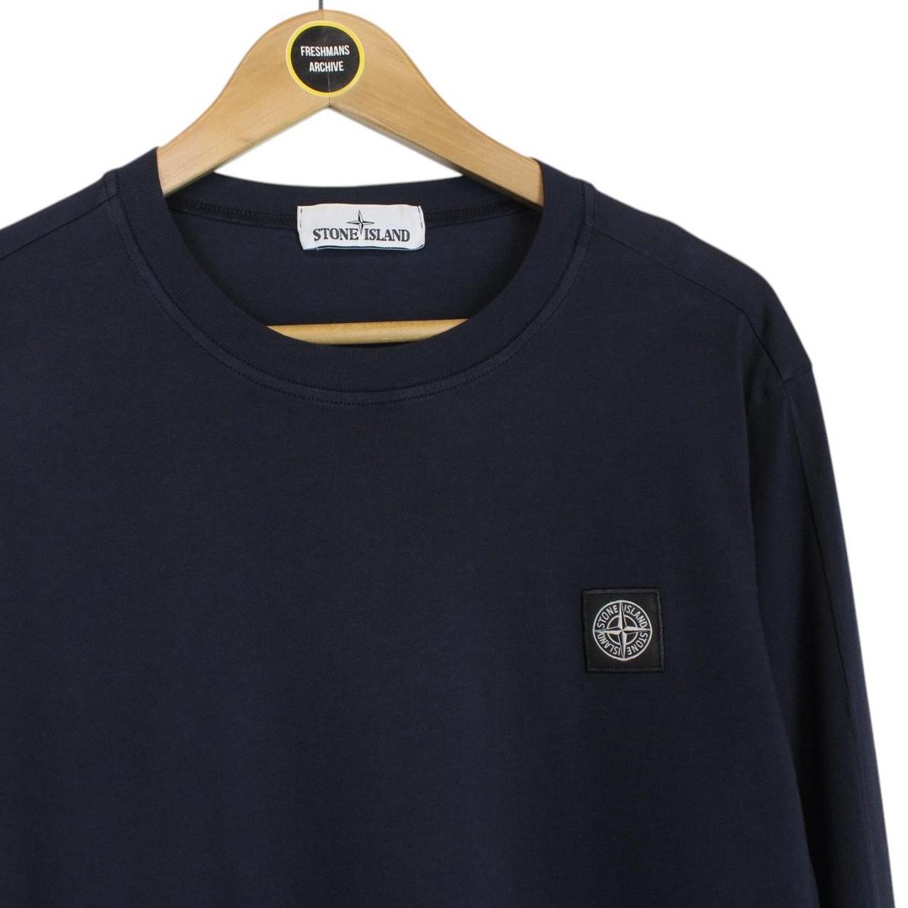 Stone Island AW 2016 Navy Blue Long Sleeve Compass T-Shirt