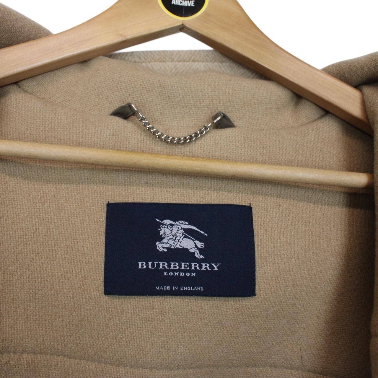 Vintage Burberry London Beige Wool Duffle Coat