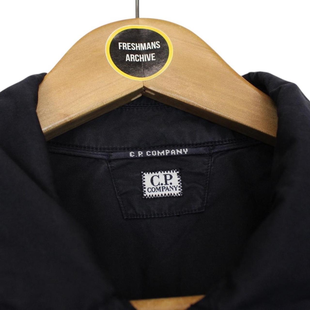 CP Company Black Full Zip Cotton Lens Overshirt Jacket