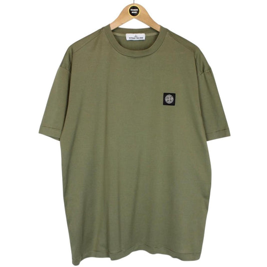 Stone Island Green Short Sleeve Cotton Compass T-Shirt