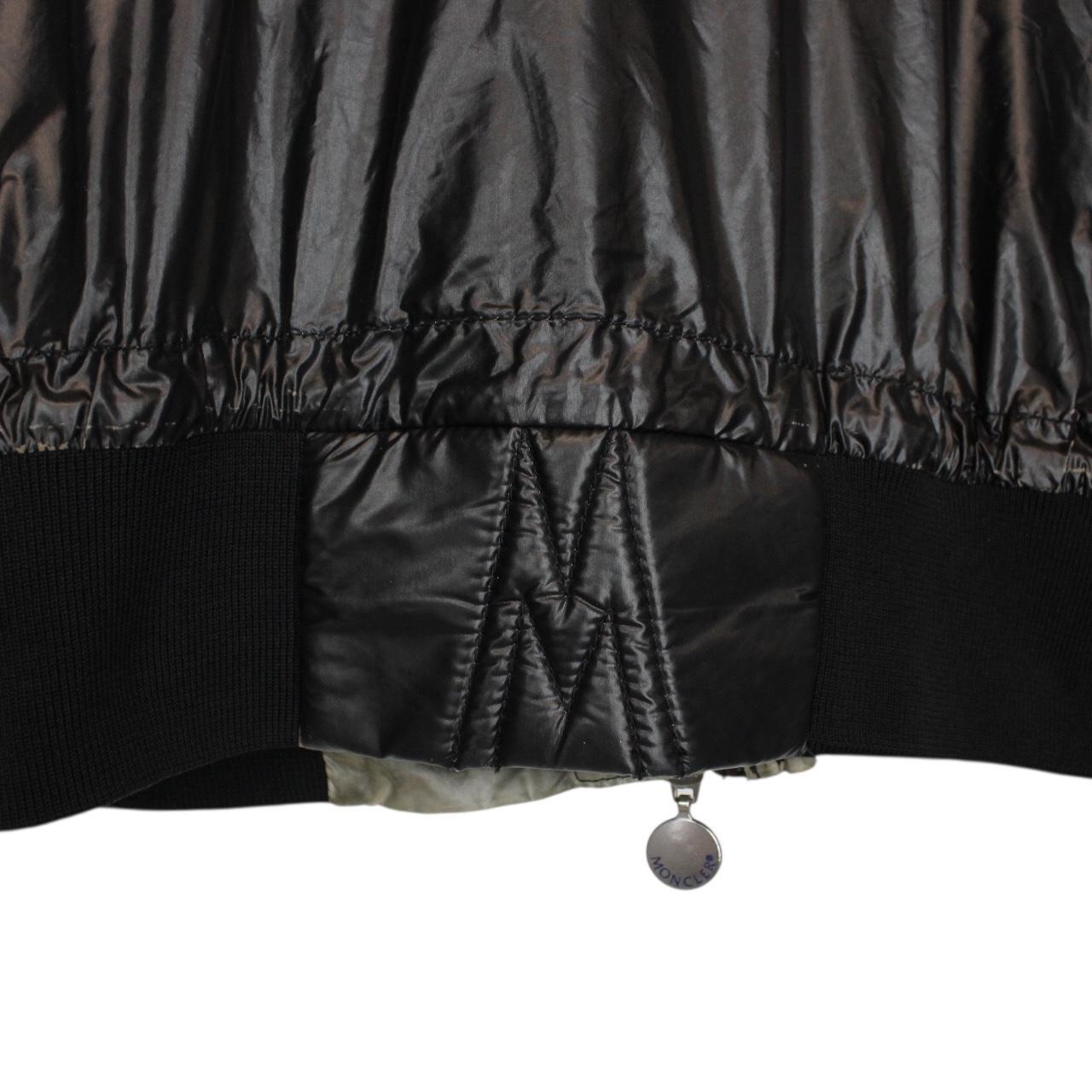 Vintage Moncler Black Full Zip Nylon Jacket