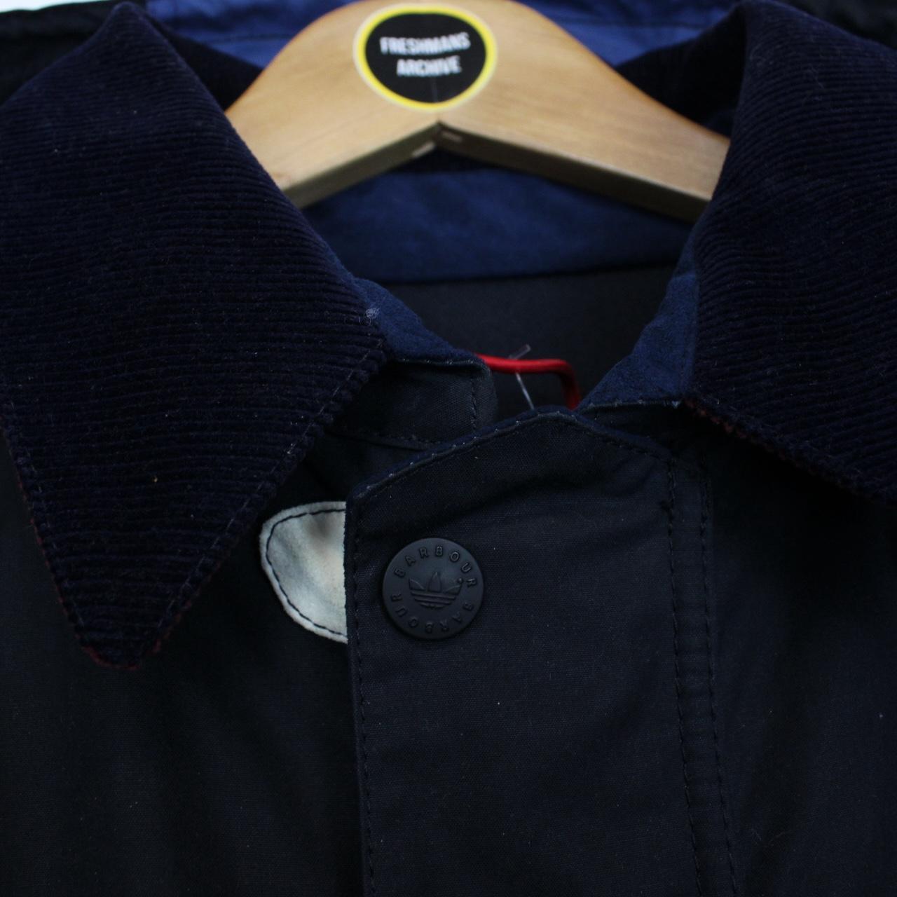 Adidas x Barbour Limited Edition Johbar Black and Blue Wax Jacket