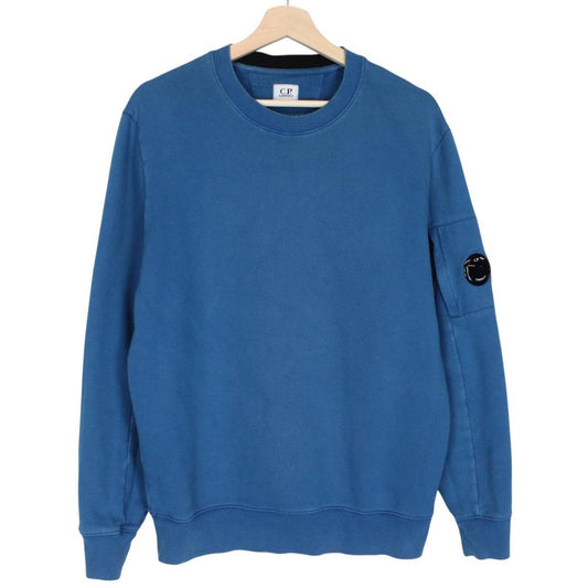 CP Company Blue Goggle Lens Cotton Sweatshirt Jumper