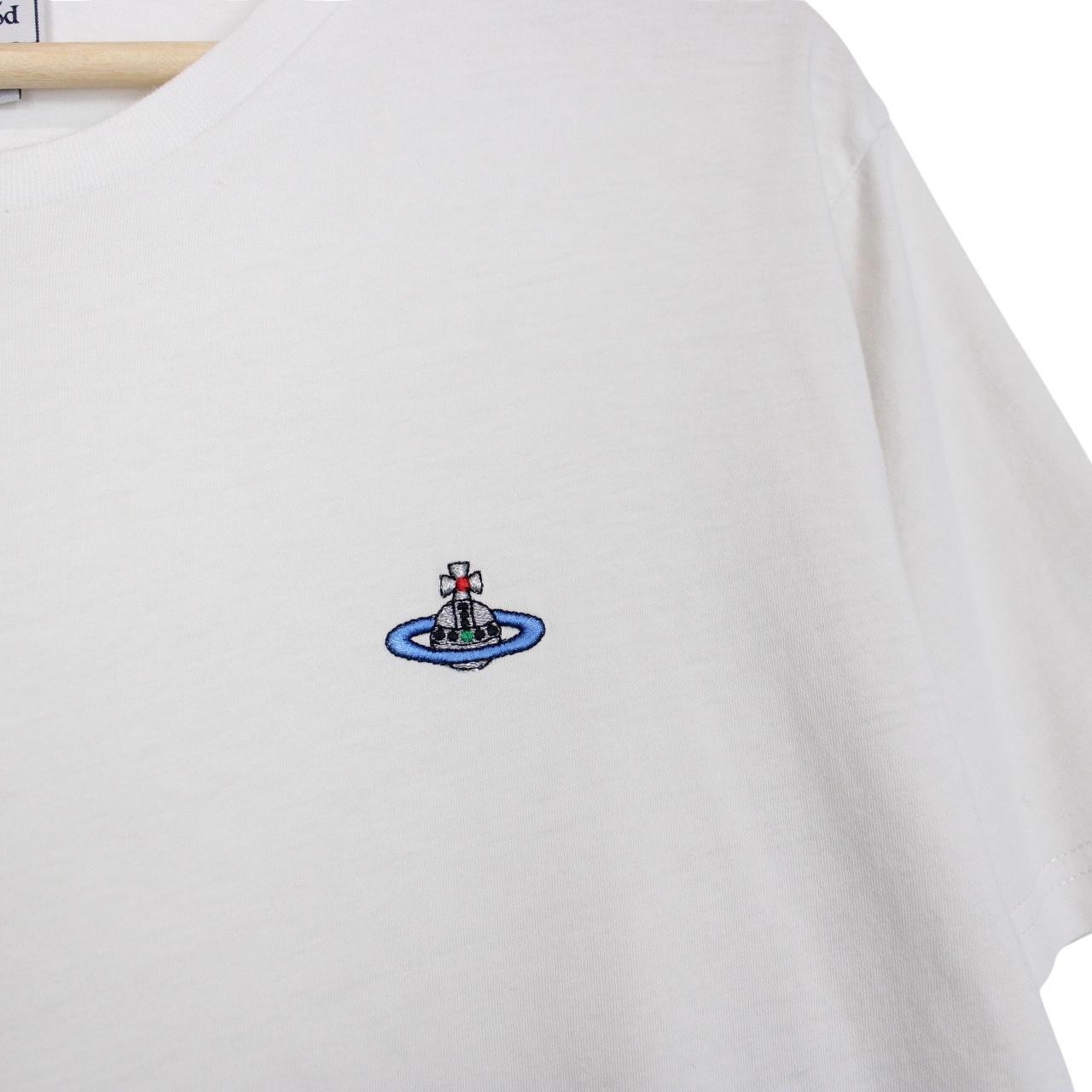 Vivienne Westwood White Short Sleeve Orb T-Shirt
