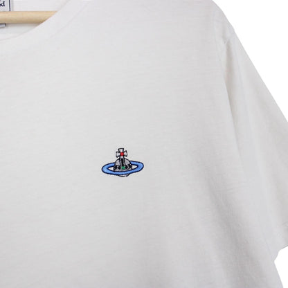Vivienne Westwood White Short Sleeve Orb T-Shirt