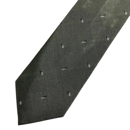 Armani vintage tie wool/polyester blend, dark pattern with subtle logo detail.